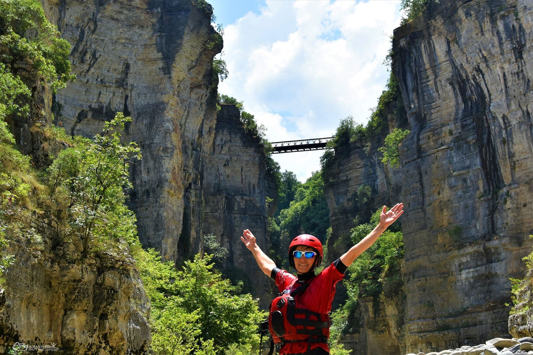 Rafting, canoe excursion in the Grand Canyon of Albania with lunch